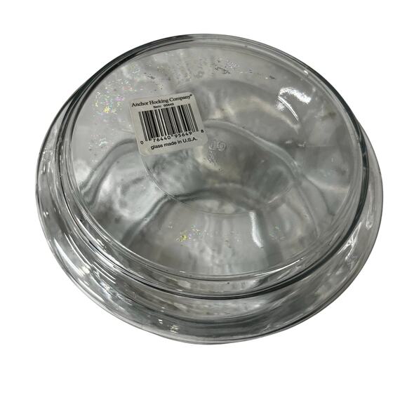 Anchor Hocking Christmas Tree Jar Cookie Clear Glass 10” - Picture 4 of 5